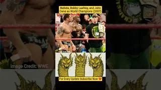 Batista, Lashley & Cena as Champion ☠️ #wwerawhighlights #bobbylashley #batista #johncena #yuziera
