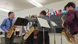 North Scott Saxophone Quartet at Spring Contest April 2024