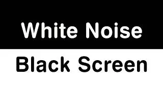 Pure White Noise Black Screen - Block Distractions, Study Focus, Night Long Rest