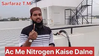AC copper pipe mein nitrogen kaise dalte hain is video mein sikhate hain Aaiye 🤔#ac #stm #Daikin