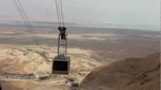Climbing Masada (Israel) Overlooking the Dead Sea