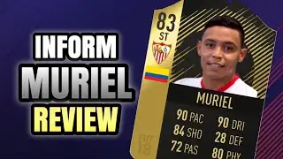 FIFA 18 INFORM MURIEL REVIEW! BEST LA LIGA STRIKER SUPER CHEAP!