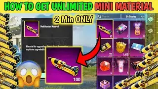 🤩 How to Get Mini Material in Bgmi | Get  Unlimited Mini Material In BGMI & Pubg |Free mini material