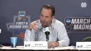 MBB vs. Michigan NCAA Post Game Presser Mike Brey