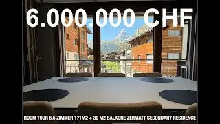 Top modernes Luxus Apart 5.5 Zimmer Matterhornblick inkl. 2 Park Zermatt Wallis Schweiz #immobilien