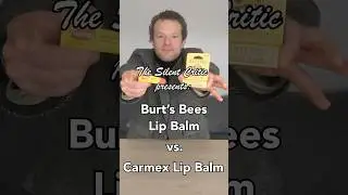 Burt&rsquo;s Bees Lip Balm vs. Carmex Lip Balm | Silent Critic Lip Balm Review #shorts #review