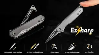 Ezsharp Titanium Utility Knife Review - The Ultimate Cutting Tool!
