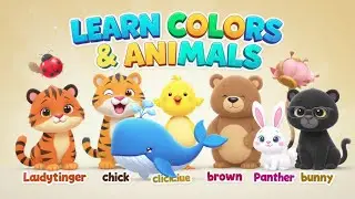 Learn Colors Names with Animals 🌈 | Colors for Kids #colorsname @BackToSchoolms 