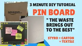 DIY #4: PIN BOARD / CORK BOARD (A HOW TO MAKE COMPLETE TUTORIAL)