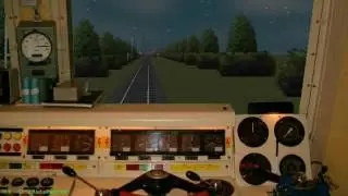 Cab ride with fast train 1031 Hainfurt -Duren with locomotive 45 111
