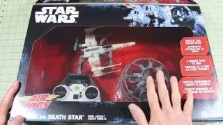 Распаковка и первые полёты Air Hogs STAR WARS X-Wing против Death Star Drone Combat Rebel Assault