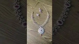 Gold necklace in 45 grams...#goldnecklace #cznecklace #shortnecklace #gold