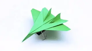 Paper Jet Fighter Plane F-14 | Boomerang Paper Plane | How To Fold A Paper Airplane That Flies Fast