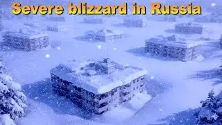 Incredible snowstorm !! Powerful winter storm sweeps across the Russia