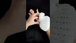 Crocheted baby Jesus robe #shortvideo #crochet #knitters