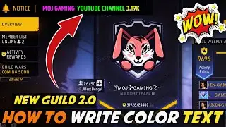 How To Write Colour Text In Guild 2.0 || New Update Ke Baad Guild Ko Stylish Kaise Banaye || #color