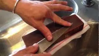 Knife sharpening tips from the Los Poblanos Kitchen