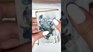 Cute journaling tutorial in Blue Color #shorts #satisfying #scrapbooking