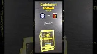 CALCIATORI PANINI 24-25 🇮🇹 INTER ⚫🔵 vs GENOA 🔴🔵 #pronostico #figurine #calciatori #inter #genoa #new