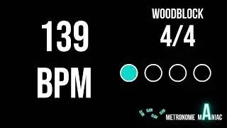 Metronome 139 BPM 4/4 - Woodblock