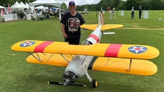 Joe Nall Day 5 33% Balsa USA Stearman with Moki Radial Engine