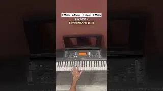 D-A-Bm-G Chord Progression on Octaves | LH | Piano Journey | Habil A #melodicminor #piano #scales