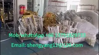 UV painting metallizing machine for metal chairs