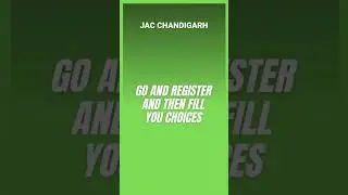 Official news JAC Chandigarh Counselling 2022 | Don't miss this #jacchandigarh #viral #uiet #uicet