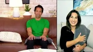 Sharper Image Calming Heat Deluxe Weighted Massaging Heating Pad on QVC