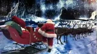 Santa Sleigh Takes Off at the North Pole