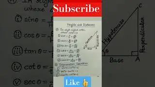 class 9th Maths new book chapter 6 trigonometric identities easy formulas NBF 2025-26