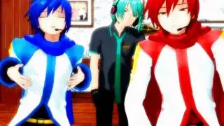 Everybody - Mikuo, Akaito, Kaito MMD