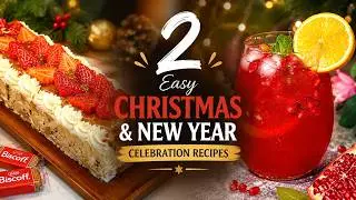 2 Easy Christmas & New Year Celebration Recipes | Festive Drinks & No-Bake Desserts