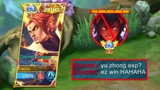 YU ZHONG BEST TRICK TO DOMINATE ARROGANT DYRROTH IN EXP LANE!!🔥 YU ZHONG BEST BUILD 2023