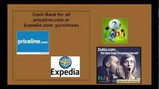 Travel with cashback everytime iwth Priceline or Expedia and DubLi