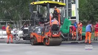 Da wurde wirklich geklotzt und nicht gekleckert Aurich Leerer Landstra&szlig;e B72 Fahrbahndecke Kreuzung
