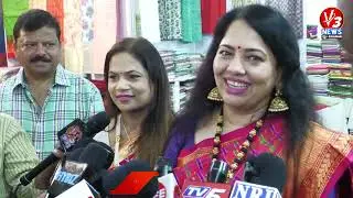 Padma Shri Awardee Dr. Padmaja Reddy Inaugurates National Silk Expo ||V3 news