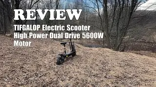 TIFGALOP Electric Scooter 5600W Dual Drive Review - 50 MPH, 60 Miles Range 2025