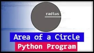 how to find area of circle using python||programmerpanda||python projects