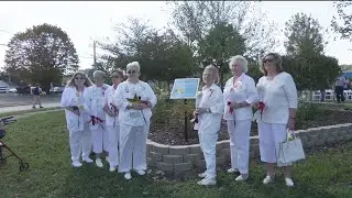 Yellow rose garden dedicated to Gold Star Mothers in Buckhannon