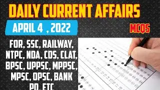 4 April 2022 Current Affairs in English & Hindi by GK Today |  Current Affairs Daily MCQs -2022