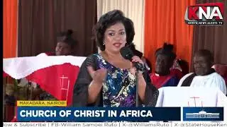 ESTHER PASSARIS SPEECH AT A MAKADARA CHURCH INFRONT OF PRESIDENT RUTO