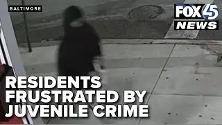 Baltimore residents express frustration over rising juvenile crime