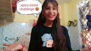 SPICY PASTA CHALLENGE 🥵 | We Almost Cried! 😂🌶️#muskand