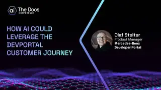Olaf Stelter: How AI could leverage the DevPortal customer journey