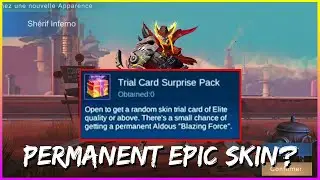 Trial Card Surprise Pack + KOF DRAW | Win Permanent Aldous Blazing Force Epic Skin? - MLBB