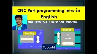 CNC Part programming (1) english _ Pravinkumar Kamatchi #YoucaN