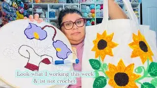 Crochet { Look what i working on this week ist not crochet whattttt🤫 finish a bags & more 