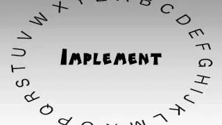 How to Say or Pronounce Implement