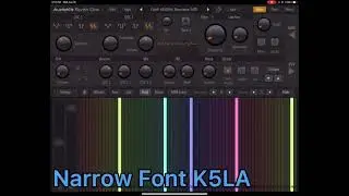 Narrow Font K5LA (Amtrak GE Genesis Style)